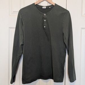 GUC Kotn Button Long Sleeve Tee